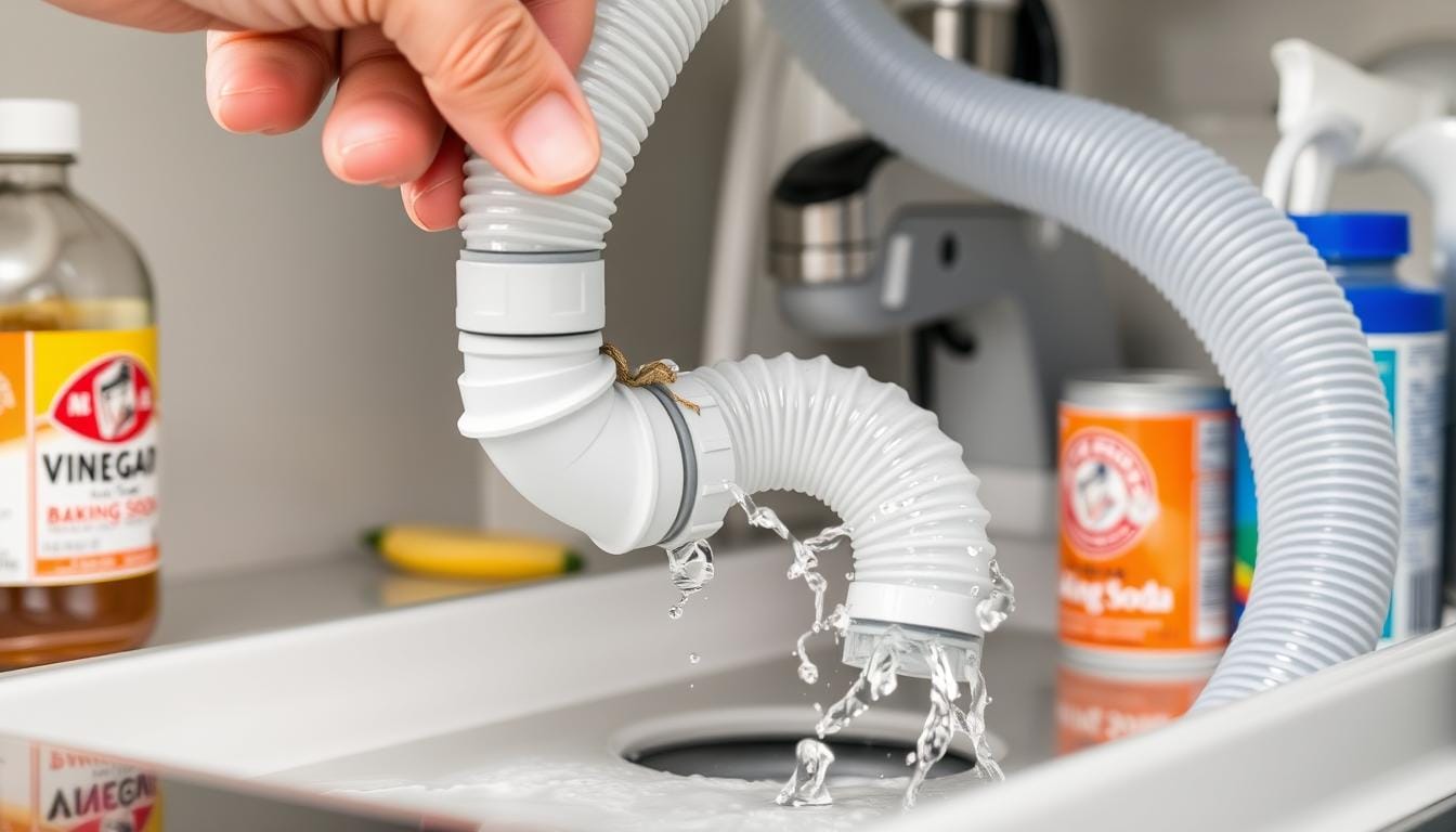 how to clean dishwasher drain hose without removing it