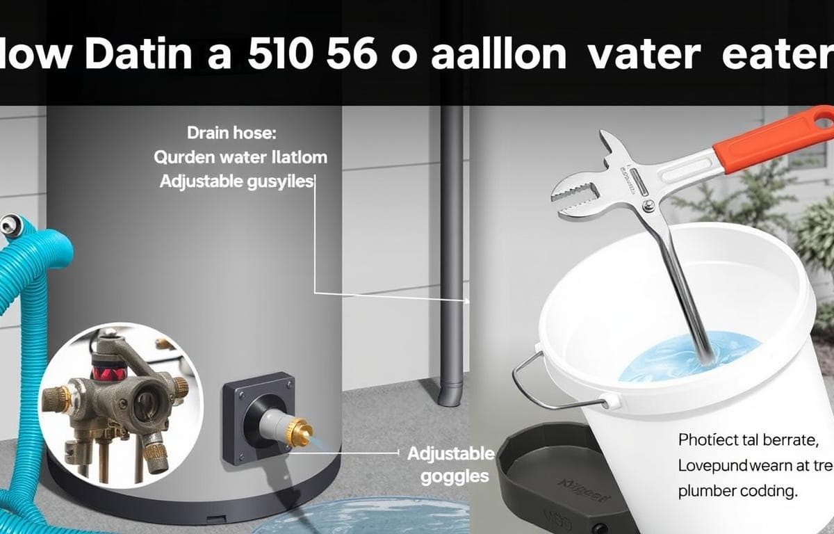 how to drain a 50 gallon water heater