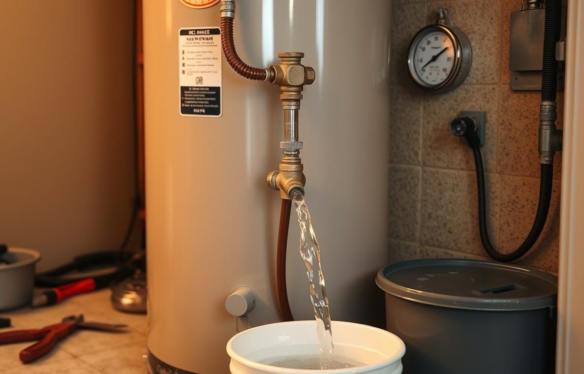 how to drain a hot water heater quickly