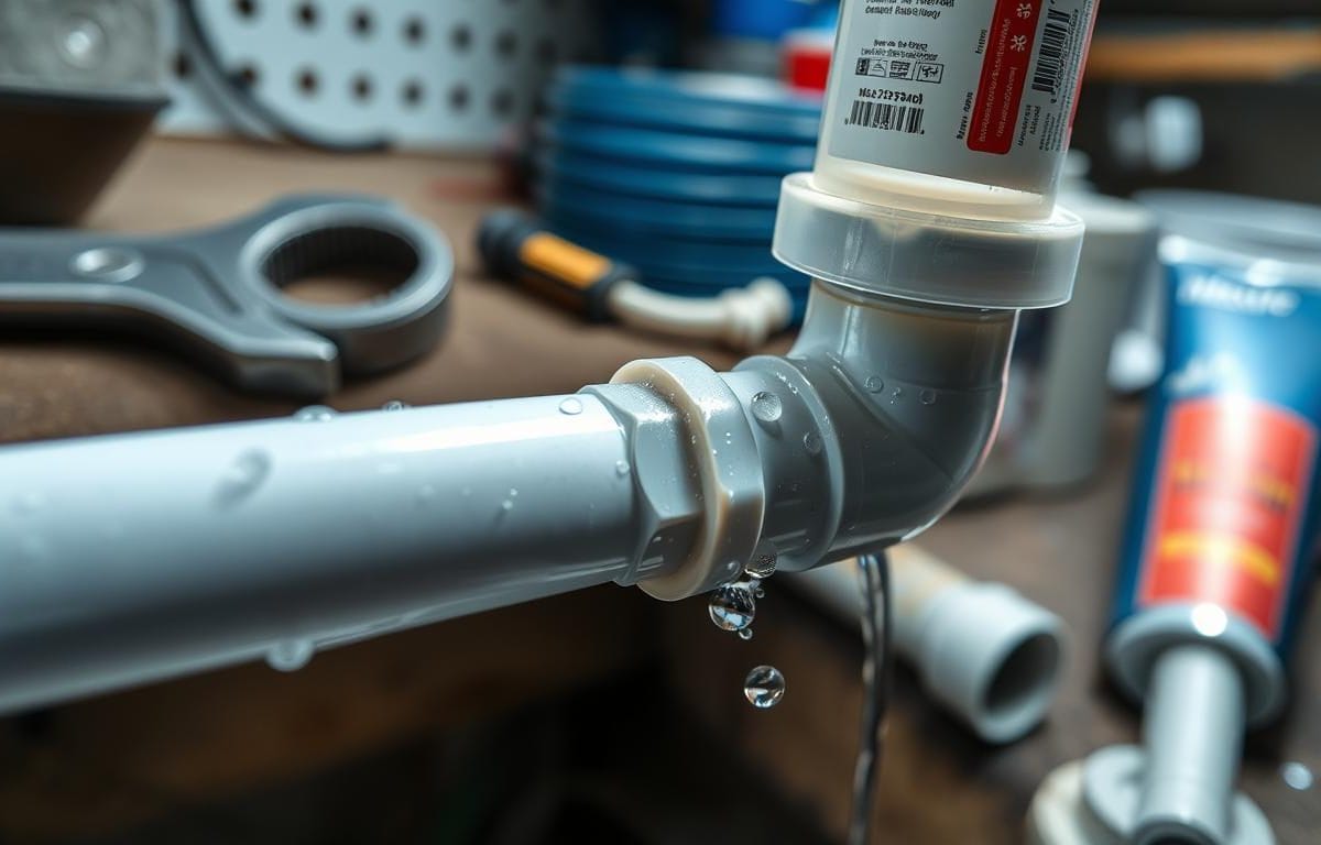 how to fix a leaking plastic water pipe joint