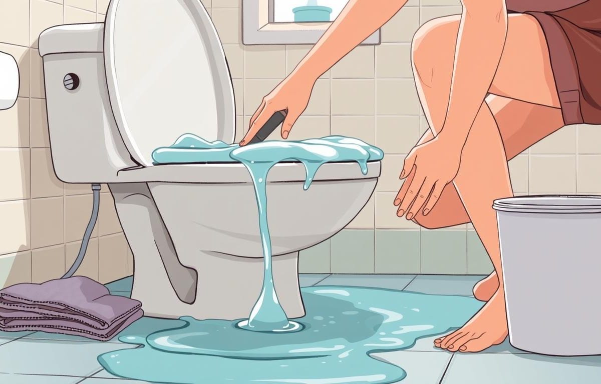 how to fix an overflowing toilet