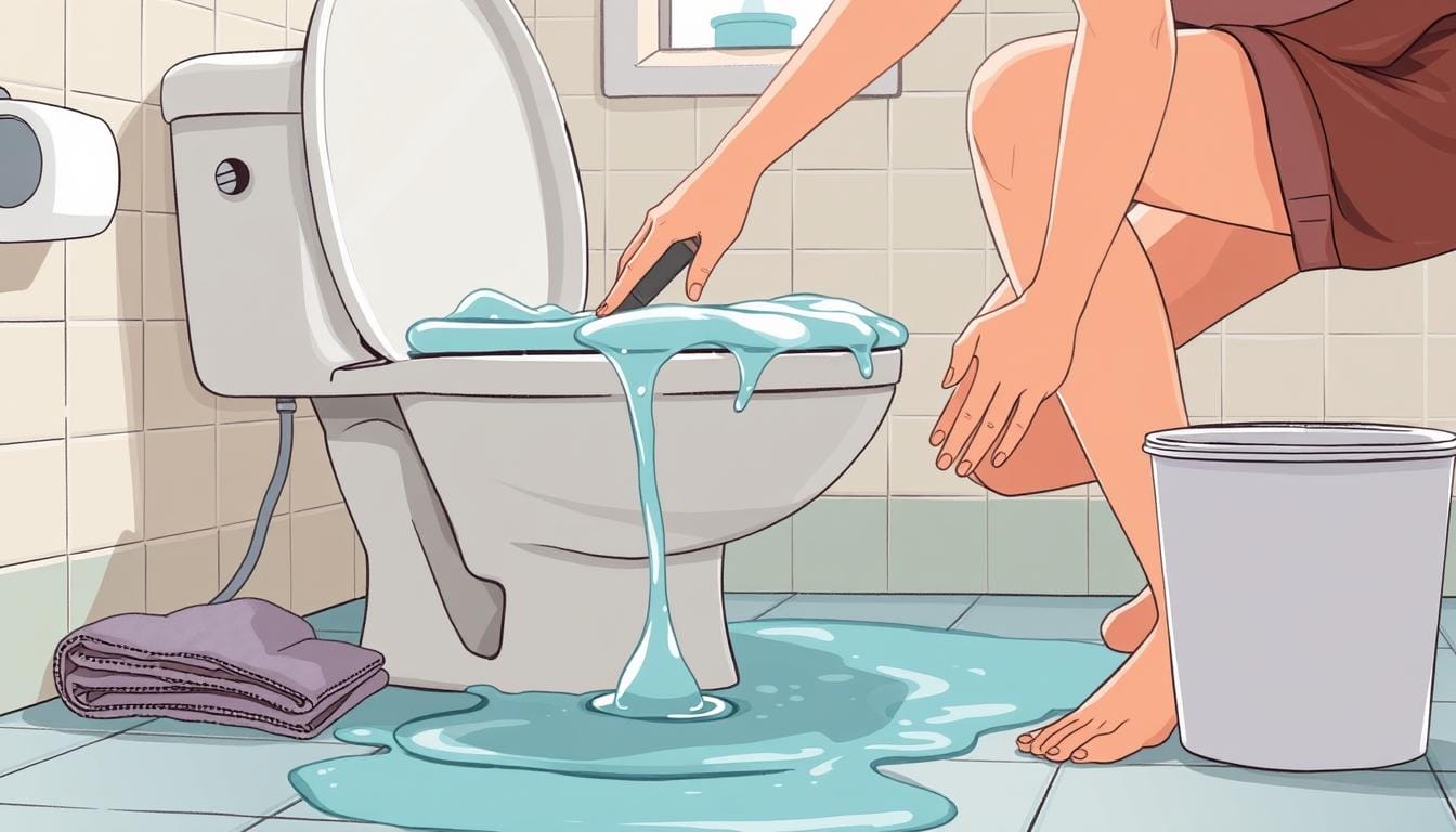 how to fix an overflowing toilet