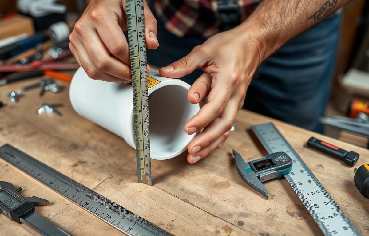 how to measure pvc pipe size