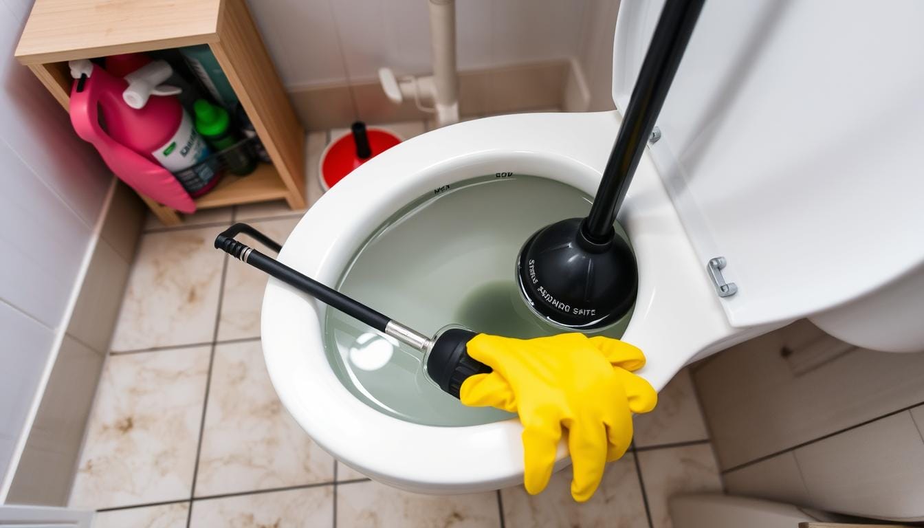 how to unblock a badly blocked toilet