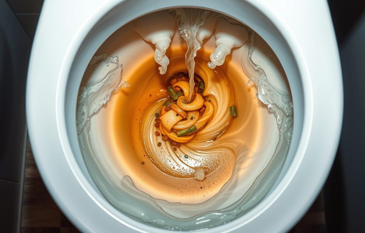 what happens when you flush the toilet