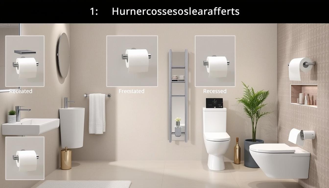 where to hang toilet paper holder