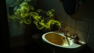 why does my bathroom sink smell like rotten eggs