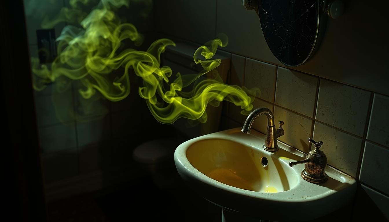 why does my bathroom sink smell like rotten eggs