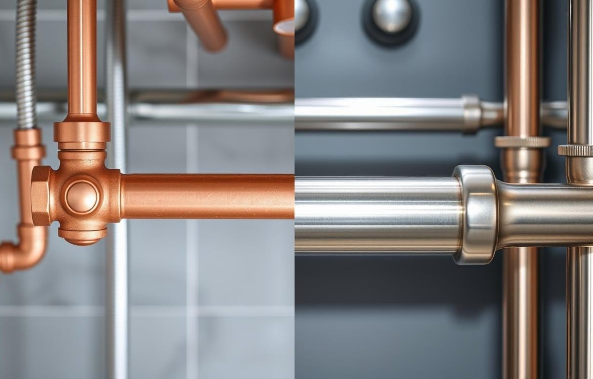 Copper vs stainless steel piping for water lines