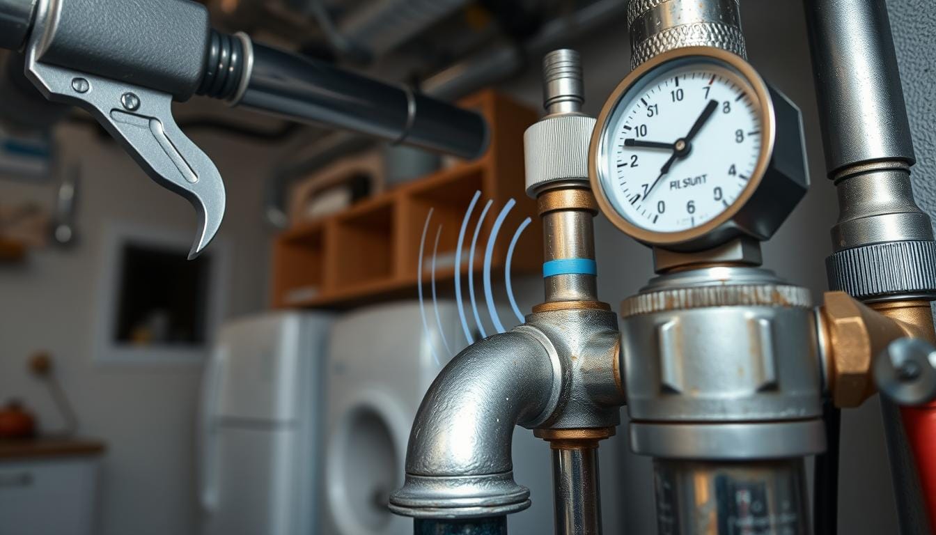 Diagnosing pipe banging sounds