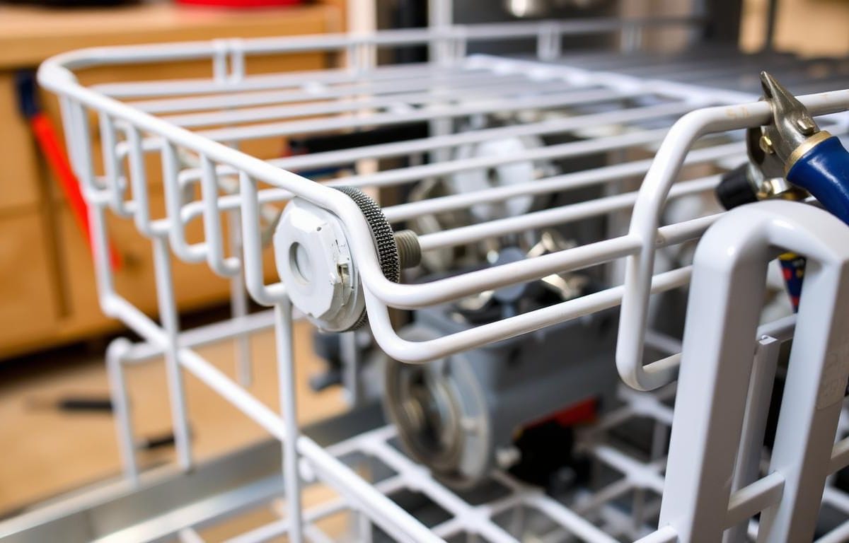 Dishwasher racks how to repair or replace