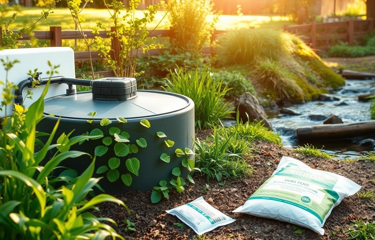 Eco-friendly cleaning products for septic tanks