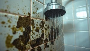 How to clean mold from shower grout