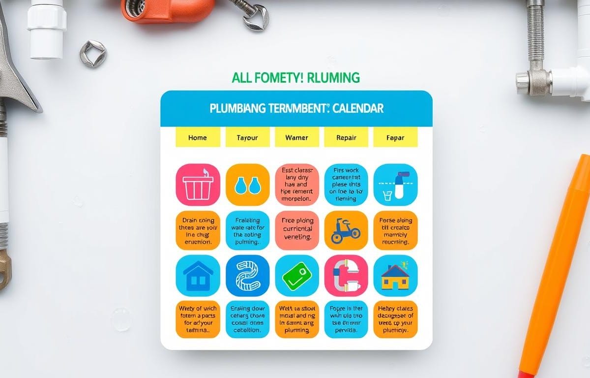 How to create a plumbing maintenance calendar