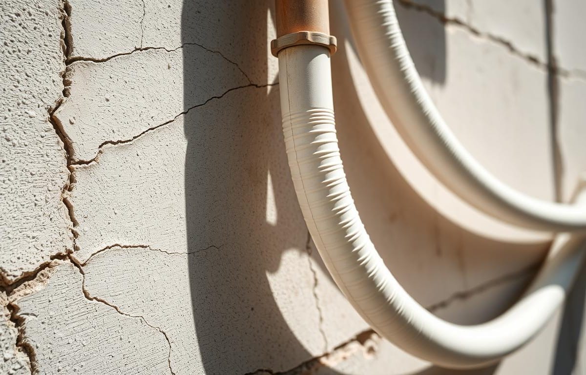 How to fix a vibrating pipe behind the wall