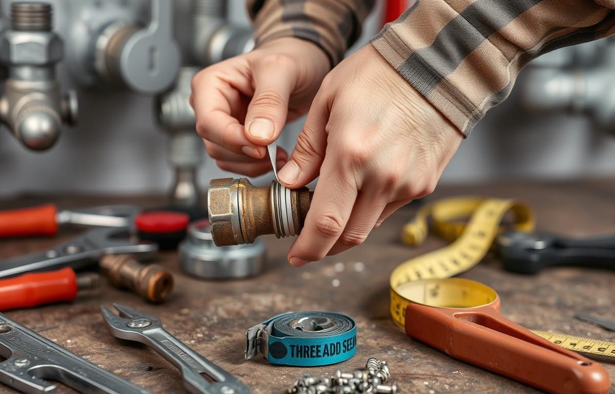 Repairing pipe threads step-by-step