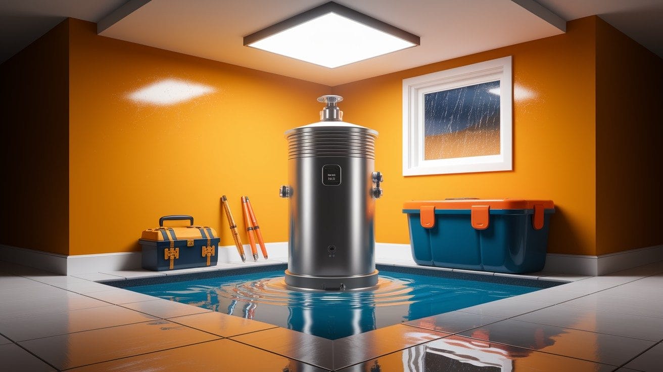 sump pump installation