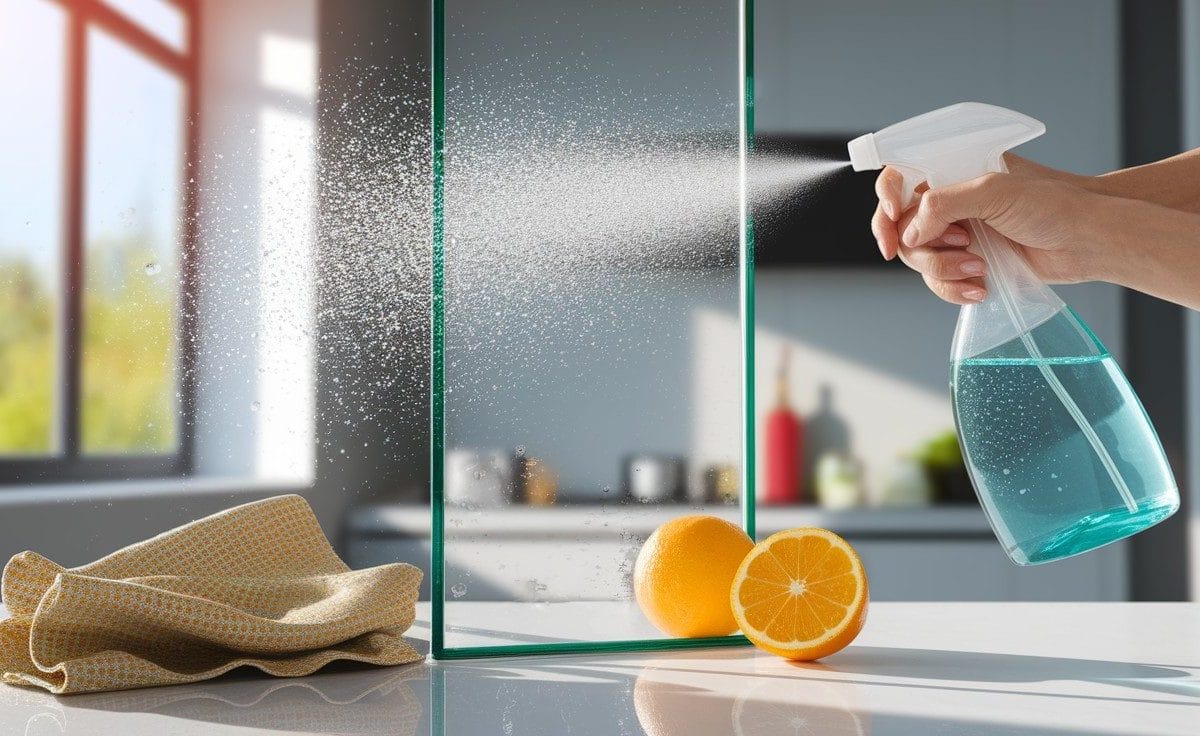 how to remove hard water stains from glass