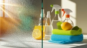 how to clean hard water stains from glass